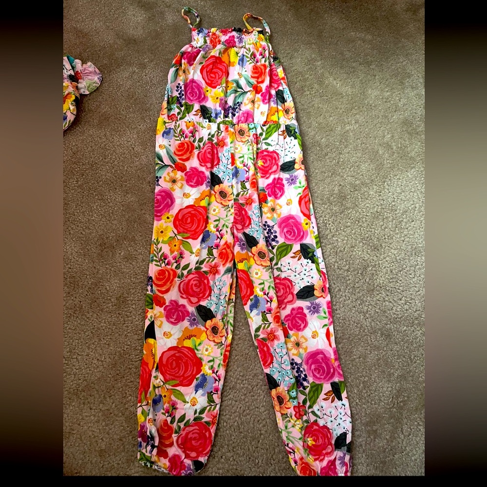 4T Posh Peanut Floral Kids jumpsuit One Piece - Petra